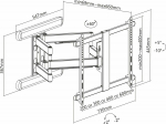 InLine &reg; Premium Aluminium Wall Mount, for Flat TV (37-80''), max. 70kg, white
