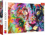 Trefl Puzzle 1000 Colorful Lion puzzle, 1000 burn