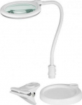 Wentronic Goobay LED Magnifying lamp 1.75x med foot/clamp White