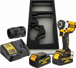 Dewalt Impact Wrench IMPACT WRENCH 1/2'' 18V 406Nm 2x5.0Ah Z WYTŁOCZKĄ DO RING TROLLEY DCF921P2G