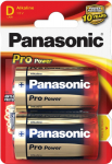 Patareid Panasonic Pro Power Gold D LR20, alkaline (leelispatarei), 2 patareid