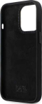 Karl Lagerfeld "KLHCP13LSMHCNPK Silicone C Metal Pin iPhone 13 Pro/13" Black