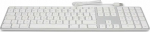 Keyboard LMP Large Font USB Keyboard 110 keys wired USB keyboard with 2x USB and aluminum upper cover - Italian