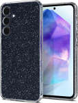 Kaitse&uuml;mbris Liquid Crystal Glitter, Samsung Galaxy A55 5G, l&auml;bipaistev s&auml;delusega, Spigen
