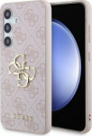 Guess PU 4G Metal Logo Case for Samsung Galaxy S24 / Pink