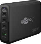 Wentronic Goobay Multiport Fast Charger 240W schwarz