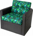 Hobbygarden R2 KAJA PILLOW BLUE LEAVES