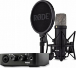 R&Oslash;DE NT1 Signature Black + AI-1 Studio Kit MK2 - complete studio set