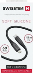 Kabel USB Swissten USB-C - USB-C 1.5 m Czarny (71534010)