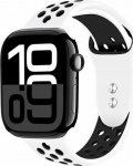 Crong Crong Duo Sport - Pasek do Apple Watch 44/45/46/49 mm (white/czarny)