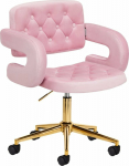 Activeshop 4Rico Swivel chair QS-OF213G velvet pink