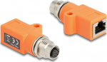 Delock Network adapter - 8-pole M12 (W) with thread RJ-45 (W)