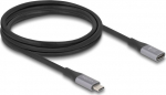 Delock USB Type-C forl&aelig;ngerkabel 2m Sort Gr&aring;
