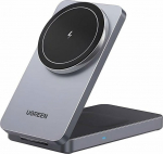 Induction Charger 2w1 Ugreen W528 do iPhone, AirPods, 20W (White)