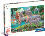 Clementoni Puzzle Super Color unicorns 180 element&oacute;w (29794)