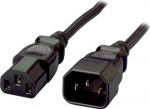Equip Kaltger&auml;teverl.-Kabel IEC C14->IEC C13 St/Bu 1.80m PVC Polybeutel
