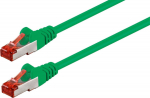 Wentronic CAT 6 patch cable S/FTP (PiMF), green, 0.5 m - LSZH halogen-free, CU