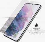 PanzerGlass | Samsung | Galaxy S22 | Tempered glass | Transparent | Case friendly. Compatible with ultrasonic fingerprint sensor. 100 % touch sensitivity. Antibacterial (ISO 22196 certified & JIS 22810 approved) | Screen Protector