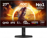 AOC G4 Q27G4XF computer monitor 68.6 cm (27") 2560 x 1440 pixels Quad HD LED Black, Grey