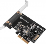 Silverstone SST-ECU02-E USB-adapter card, PCIe 3.0, 1x USB-C 3.1 intern - Low Profile