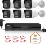 monitoring kit Hilook 6 camera IP IPCAM-B8-30DL z Disk 2TB