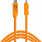 Kabel USB Tether Tools USB-C - miniUSB 4.6 m Orange