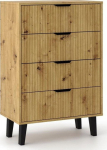 Malys Group Scandi Chest of Drawers 4S SLIM DĄB ARTISAN
