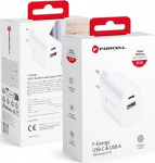 FORCELL F-ENERGY TFK-TC-35WPD Typ C + USB A PD QC4.0 3A 35W White