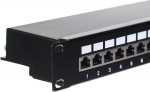 NetRack Patch panel 19'' 24-Cat ports. 6 FTP (104-07)