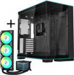 King Kits Lian Li O11D EVO RGB + TRYX PANORAMA ARGB complete water cooling system - schwarz, 360mm