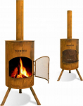 BONFEU BONTON GARDEN FIREPLACE 40 RUSTY
