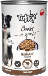 BULT Tuf Tuf Can meat pieces with game for dogs 1250g