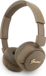 Headphones Guess Bluetooth 5.3 Metal Logo Script brown