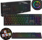 SAVIO STYX OUTEMU MECHANICAL KEYBOARD BLUE, HOT SWAP, RGB