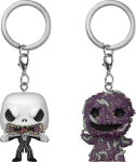 Funko 2-Pack Pocket Pop!: The Night Before Christmas - Jack Skellington & Oogie Boogie Vinyl Figure Keychains