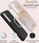 MIO Gold Marble Magsafe Compatible for Samsung S25 5G