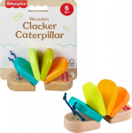 MATTEL Fisher Price - Wooden Clacker Caterpillar (JCY39)