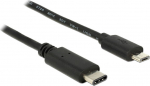 DELOCK USB Kabel C -> Micro-B St/St 1.00m schwarz