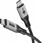 Wentronic goobay USB4 Type-C kabel 1m Sort Gr&aring;