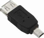 Adapter USB Akyga miniUSB - USB Czarny (AK-AD-07)