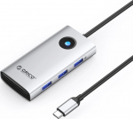Orico USB-C 6w1 | 3x USB-A 3.0 | 1x USB-C PD 100W | 1x HDMI 4K 30Hz | 1x RJ45 2.5G Ethernet - Silver