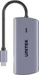 Unitek USB-C 6w1 | 3x USB-A | 5 Gbps | PD 100 W | HDMI 4K@30Hz | RJ45 - Unitek Hub USB-C 6 w 1 | 3x USB-A | 5Gbps | PD 100 W | HDMI 4K@30Hz | RJ45