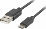 Cable USB Lanberg USB-A - 1.8 m Czarny (CA-USBM-20CU-0018-BK)