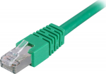 DELTACO | Cat 6 | F/UTP | Low smoke/halogen | Patch round (standard) | Green | 1.5m