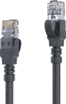 PureLink | HDBaseT-Certified | Cat 6a | S/FTP | Low smoke/halogen | Patch round (standard) | Svart | 10m