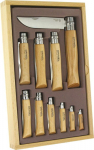 Opinel Collector Set Wood Box 10-piece Pocket Knives