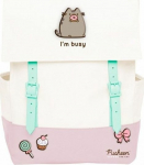 Pusheen Rose Collection white school backpack