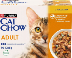 PUI PURINA Cat Chow Chicken, Zucchini - wet cat food - 10x85 g