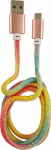 Kabel USB LC-Power USB-A - microUSB 1 m Multicoloured (31332C)