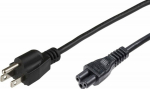 MicroConnect Power Cord US Type B - C5 0.5m, Power US Type B - C5 0.5m SVT